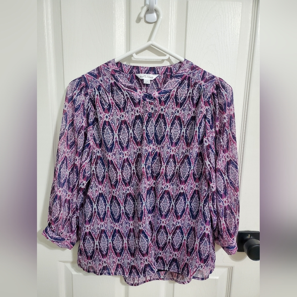 *2 for $15 Clothes*  Multicolor Patterned Blouse (Petite S)